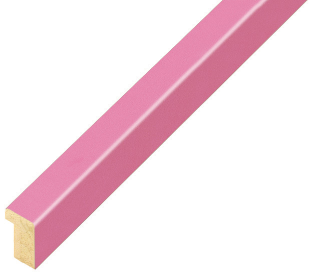 Letvica ramin ravna 10 mm - mat dovršenje - roza - 10ROSA