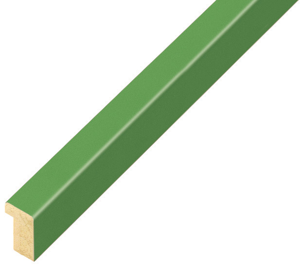 Letvica ramin ravna 10 mm - mat dovršenje - zelena - 10VERDE