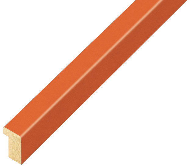 Letvica ramin ravna 10 mm - mat dovršenje - narančasta - 10ZUCCA