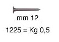 Čavlići polirani 12 mm - Pakovanje 0,5 kg
