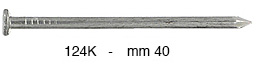 Čavli željezni plosnata glava 40 mm deblj.2,2 mm - 1 kg