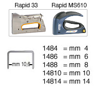 Spojnice za Rapid - visina 4 mm - Pak.5.000 kom