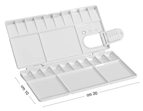 Slikarska paleta sklopiva plastična - 20x10x2 cm