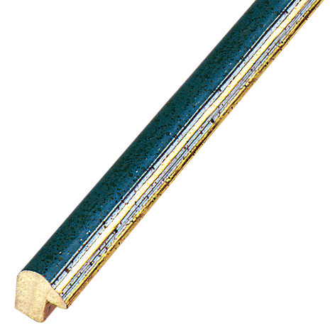 Letvica ayous spojeni šir.13 mm - plava zlatni rub - 232BLU