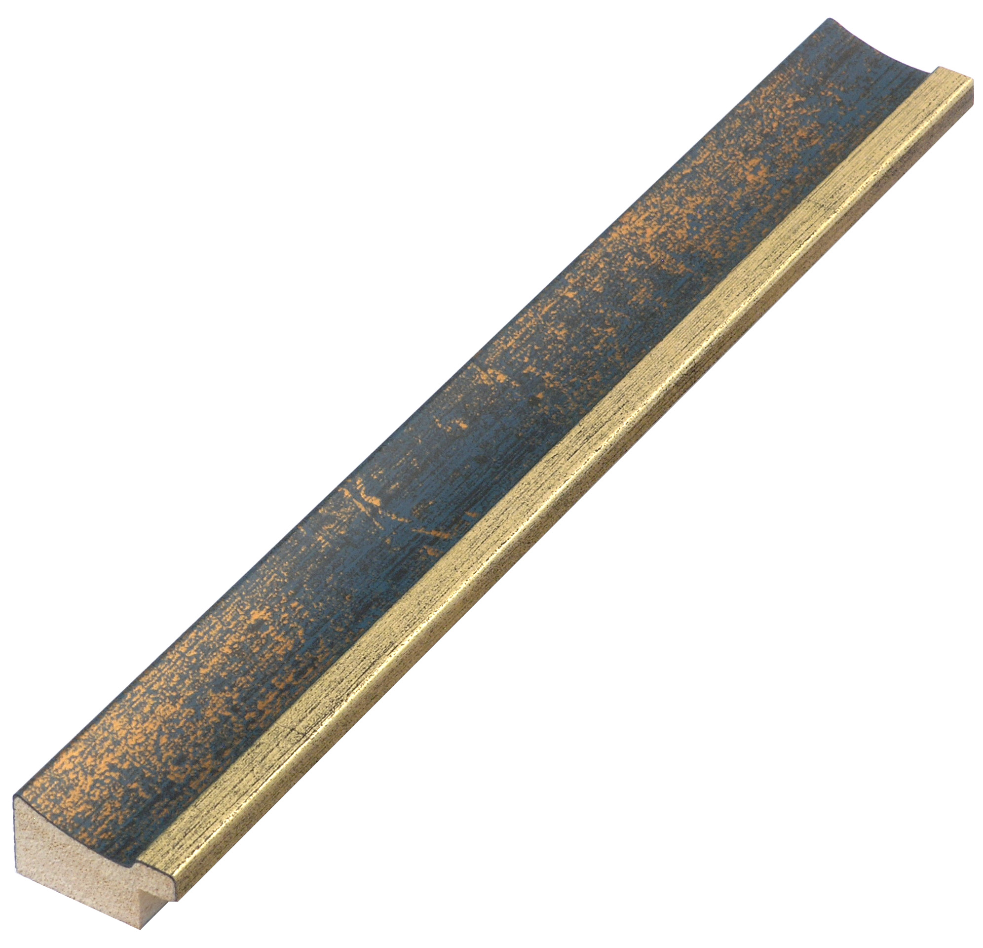 Letvica bor spojeni širina 25 mm - zlato plava traka