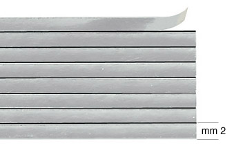 Ukrasna traka - Sjajno srebro - 12m - 8 traka od 2mm 