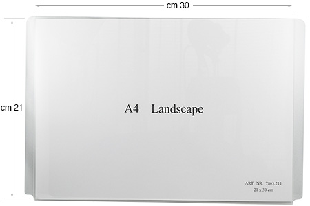 Prozirni izlagač 30x21 cm vodoravni za sistem Display-It