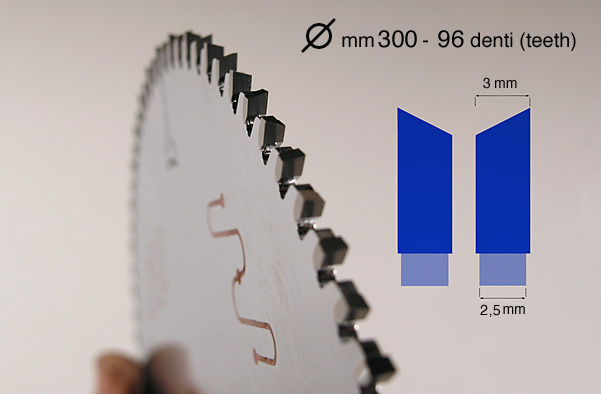 Cirkularni widia nož - ø 300 mm - 96 zuba