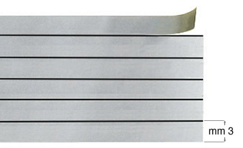 Ukrasna traka - mat srebro - 12m - 6 traka od 3mm