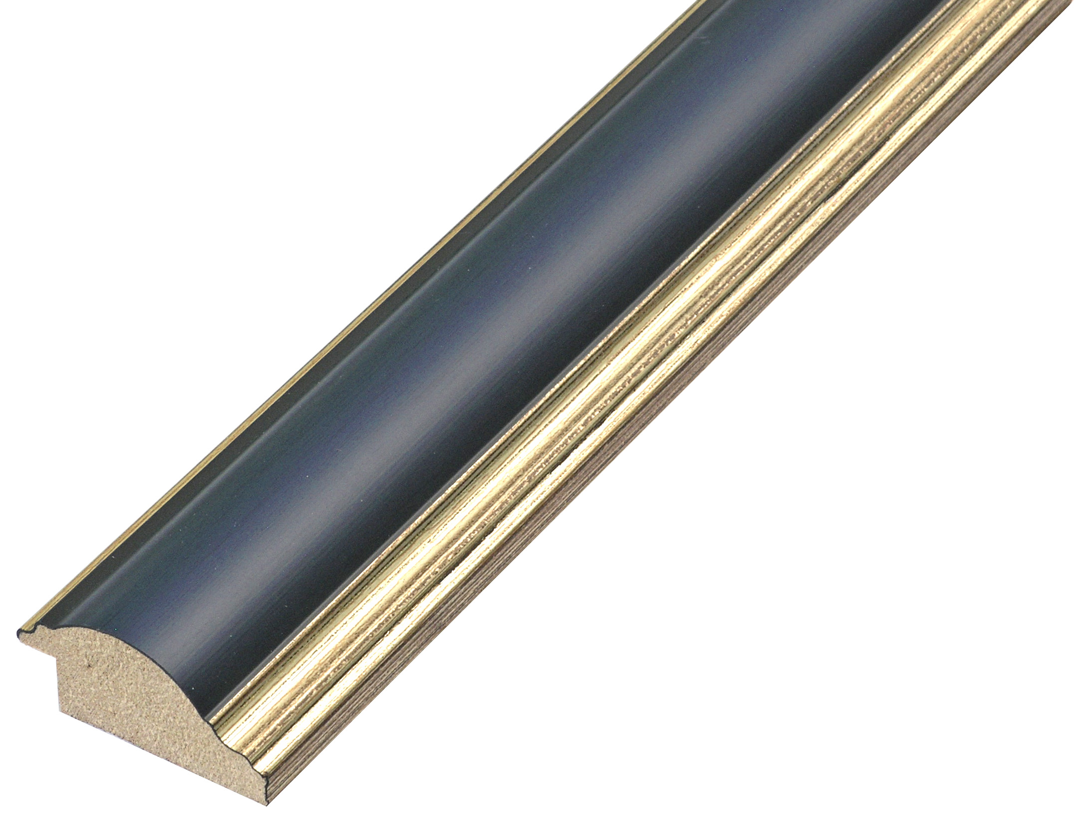 Levica ayous spojeni šir.38 mm zaobljena - zlato plava traka (mt 10) - 412BLU