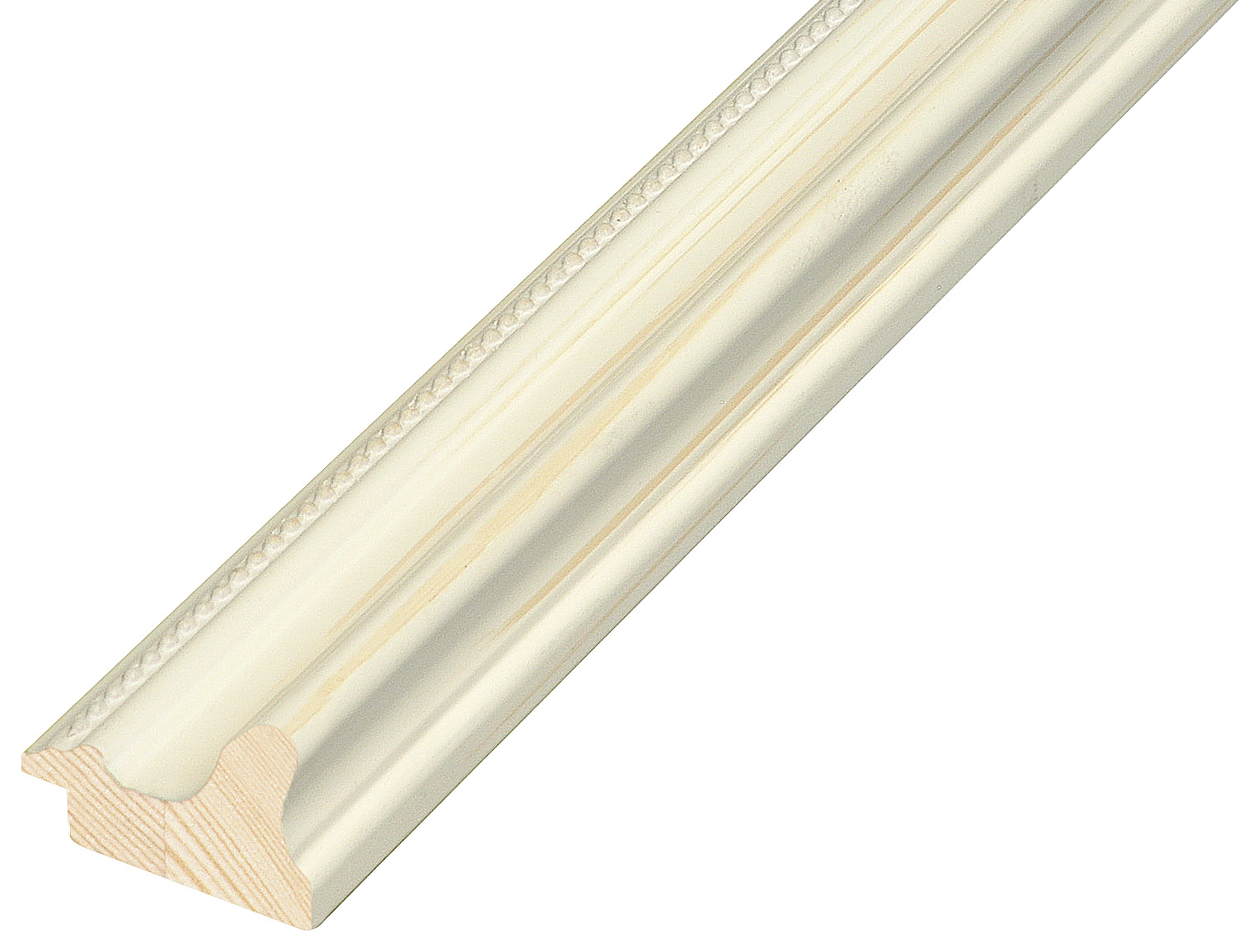 Letvica spojeni bor širina 38 mm visina 26 - krem - 416CREMA