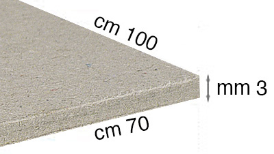 Karton sivi 70x100 cm debljina 3 mm