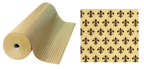 Kolut papira Varese 100 cm 20 kg - drap/smeđi ljiljani