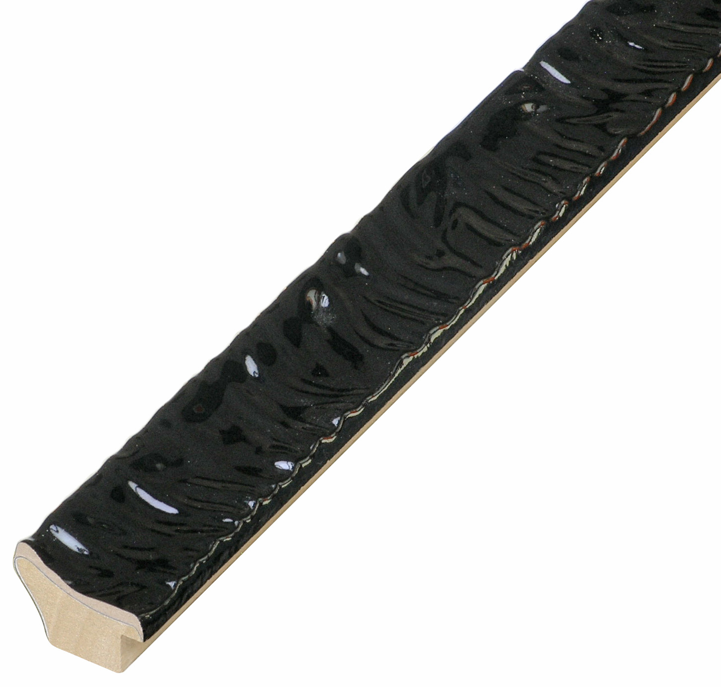 Letvica borova širina 30 mm visina 23 - lakirano crno - 433NERO