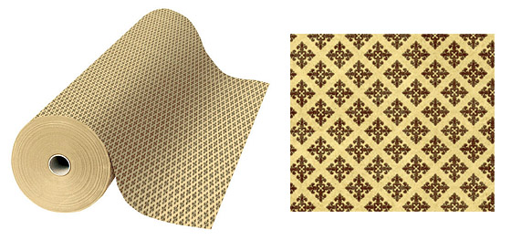 Kolut papira Varese 30 cm 6 kg - drap/smeđi kvadrati