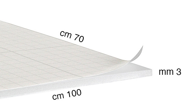 Stiropor ploče samoljepljive deblj.3 mm - 70x100 