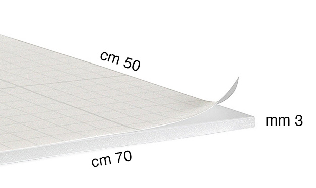Stiropor ploče samoljepljive deblj.3 mm - 50x70