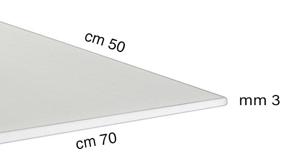 Stiropor ploče debljine 3 mm - 50x70 cm