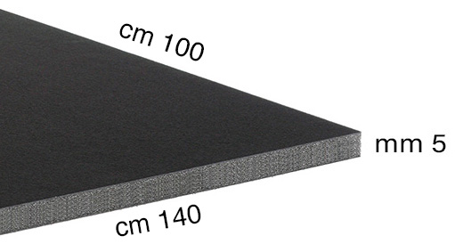 Stiropor ploče deblj.5 mm - 100x140 cm - Crna