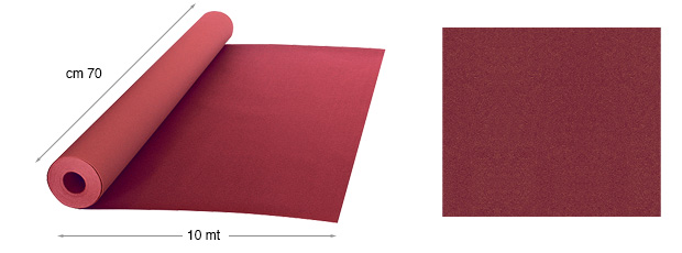 Papir baršunasti - kolut m10x70cm - 12 Bordo