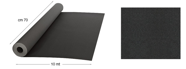 Papir baršunasti - kolut m10x70cm - 19 Crni