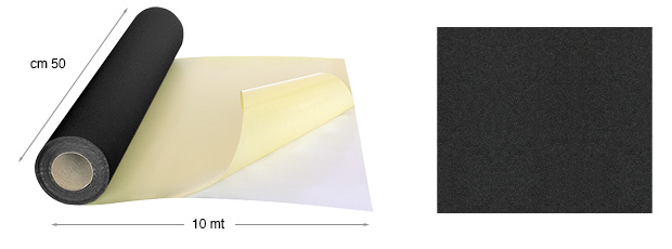Papir baršunasti samoljep. - kolut m10x50cm - 19 Crni