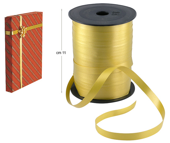 Traka za poklon pakete: zlatna - mm10x230m