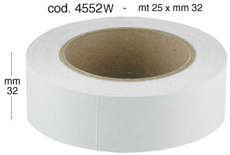 Traka papirna samoljepljiva acid-free - mm 32x25 m bijela