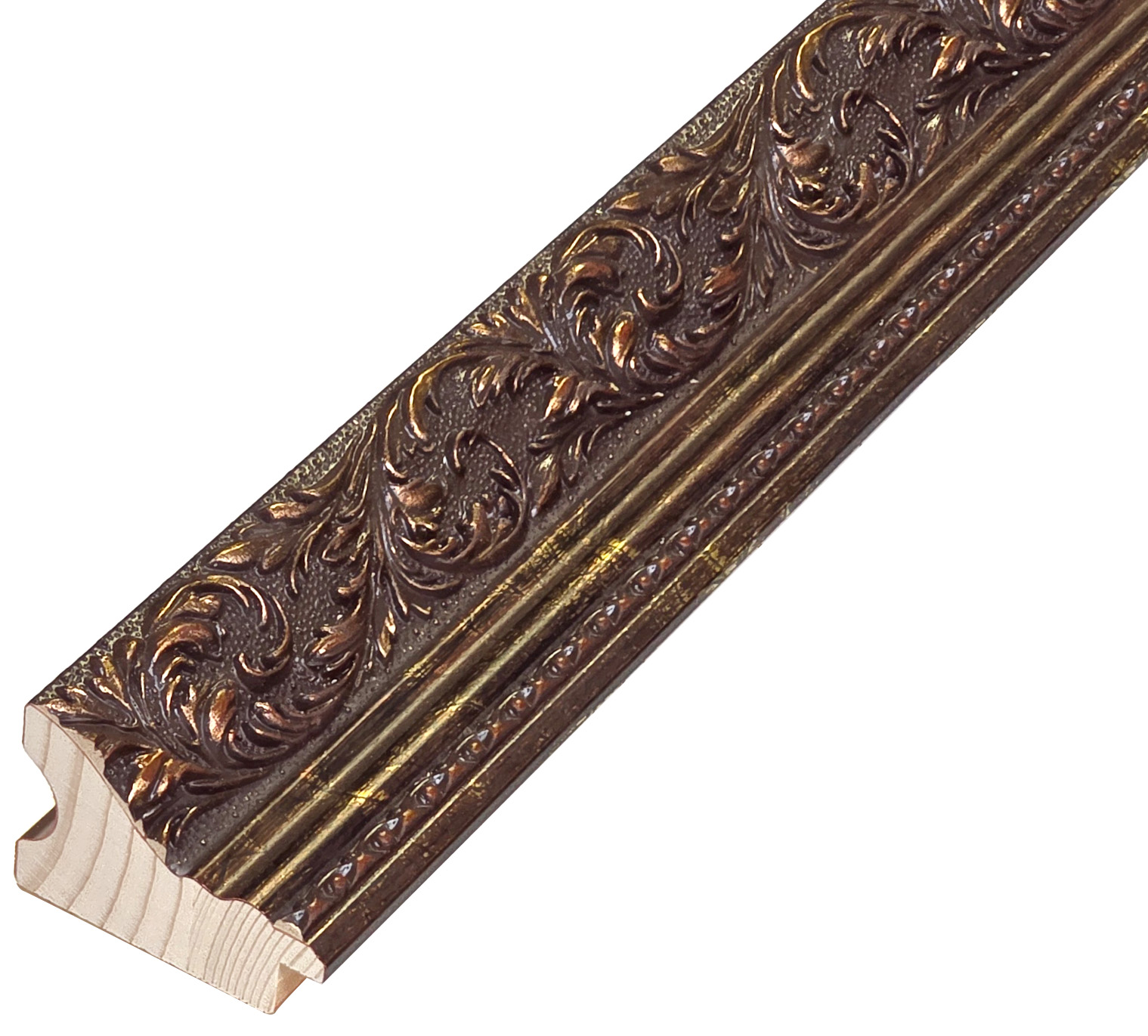 Letvica spojeni bor širina 57 mm visina 38 - smeđa sa ukrasima - 464NOCE