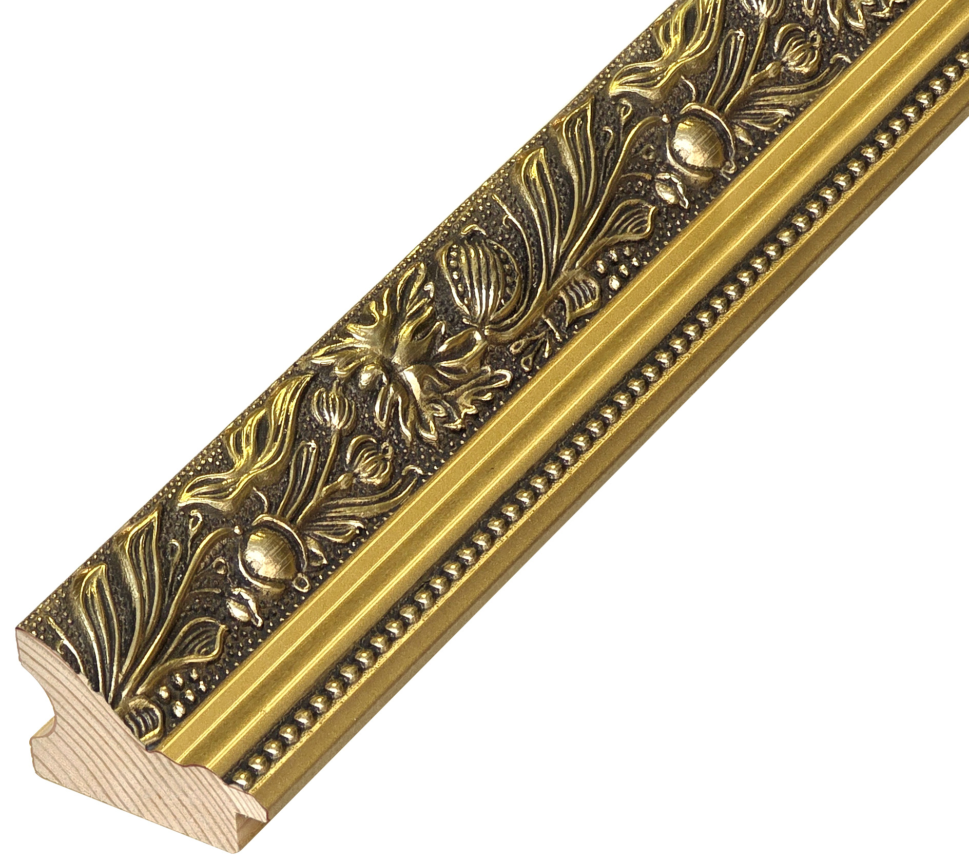 Letvica spojeni bor širina 57 mm visina 38 - sjajno zlato - 464OROLUC