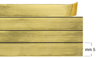 Ukrasna traka - Sjajno zlato - 12m - 4 trake od 5mm