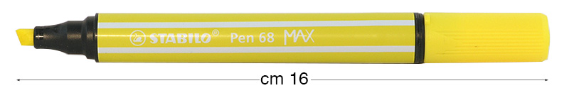 Flomasteri Stabilo Pen 68 MAX - Limun žuti