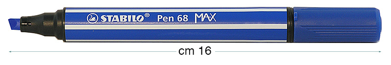 Flomasteri Stabilo Pen 68 MAX - Prekomorsko plavi