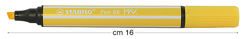 Flomasteri Stabilo Pen 68 MAX - Žuti