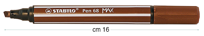 Flomasteri Stabilo Pen 68 MAX - Smeđi