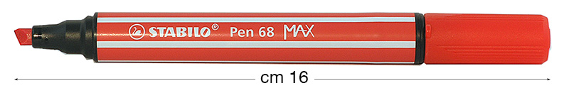 Flomasteri Stabilo Pen 68 MAX - Karmin