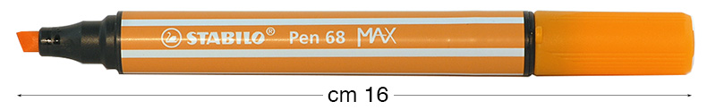 Flomasteri Stabilo Pen 68 MAX - Narančasti
