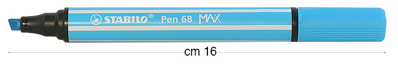 Flomasteri Stabilo Pen 68 MAX - Plavo nebo