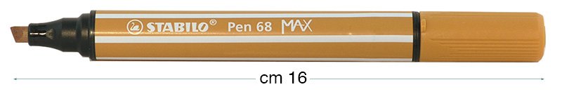 Flomasteri Stabilo Pen 68 MAX - Tamno oker