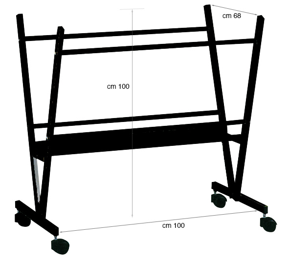 Stalak metalni crni za postere 70x100 cm