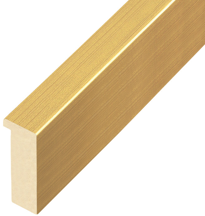 Letvica ayous ravna šir.20 mm vis.45 - zlato - 823ORO