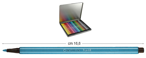 Flomasteri Stabilo Pen 68 - Svijetlo plavi