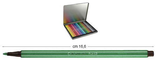 Flomasteri Stabilo Pen 68  -Smaragdno zeleni
