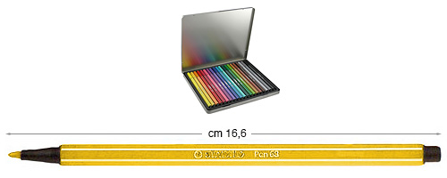 Flomasteri Stabilo Pen 68 - Žuti