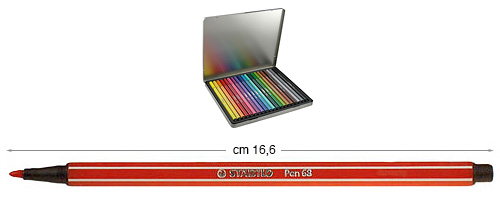 Flomasteri Stabilo Pen 68 - Karmin