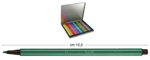 Flomasteri Stabilo Pen 68 - Plavkasto zeleni