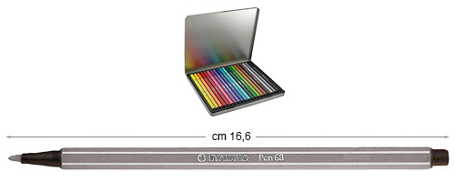 Flomasteri Stabilo Pen 68 - Svijetlo sivi