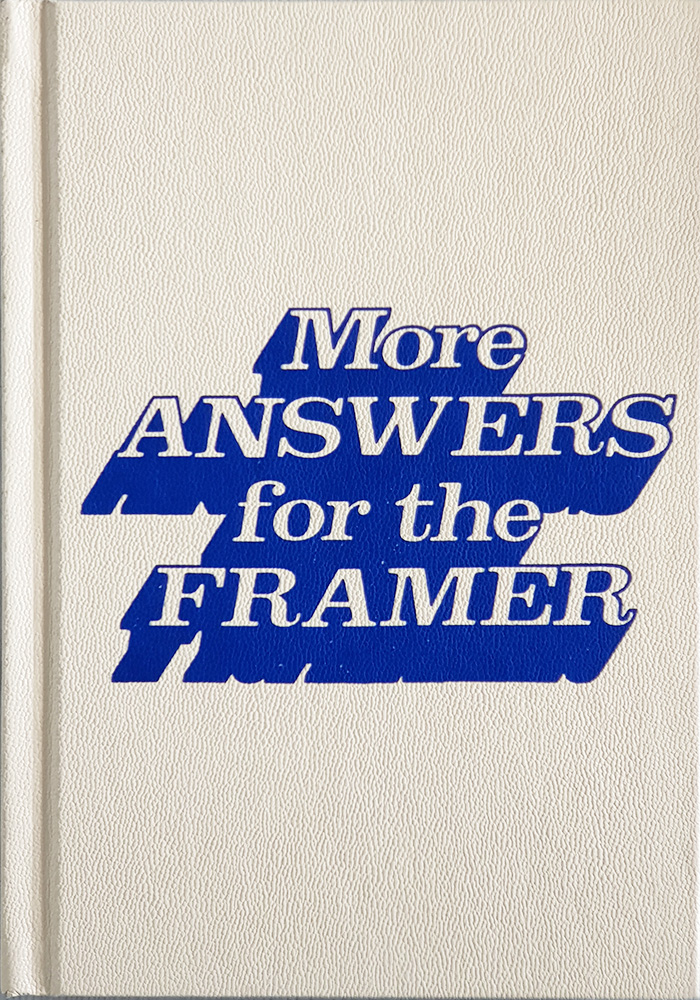 Knjiga, engleski: More Answers for the Framer - 157 str.