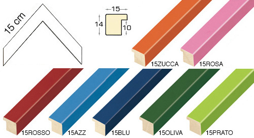 Kompletna serija kutnih uzoraka letvice 15 (7 uzoraka)