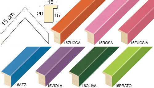 Kompletna serija kutnih uzoraka letvice 16 (7 uzoraka)